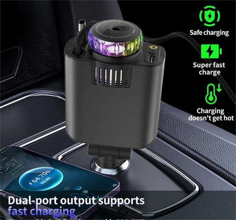 5-in-1 Car Charger with Perfume Diffuser