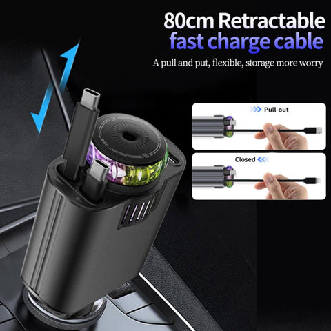 5-in-1 Car Charger with Perfume Diffuser