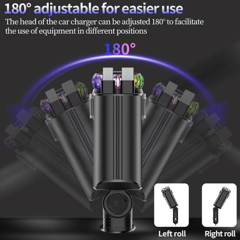 5-in-1 Car Charger with Perfume Diffuser
