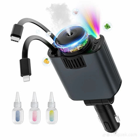 5-in-1 Car Charger with Perfume Diffuser
